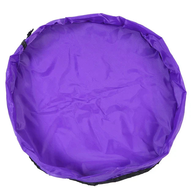 Carvallo leksaksförvaringsmatta för barn | 2-i-1 lekteppe & förvaringsväska | Robust Oxford-material | Ø 150 cm Carvallo