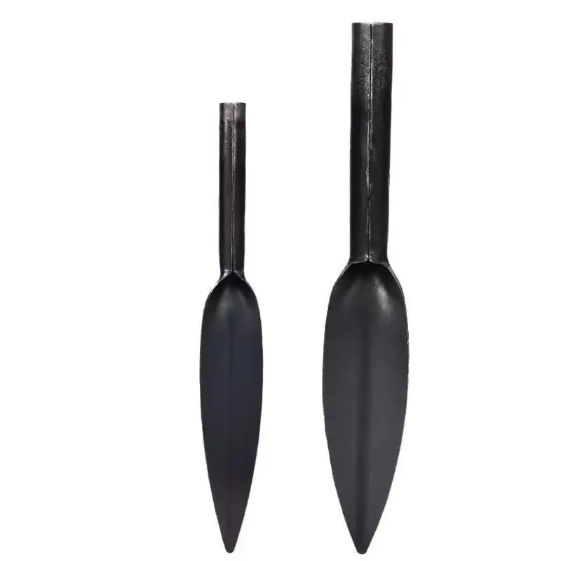 Carvallo Weidenschaufel aus Hochkohlenstoffstahl | Spitzschaufel zum Graben & Lockern | Kompakte Gartenschaufel für Wildgemüse & Gartenarbeit Carvallo