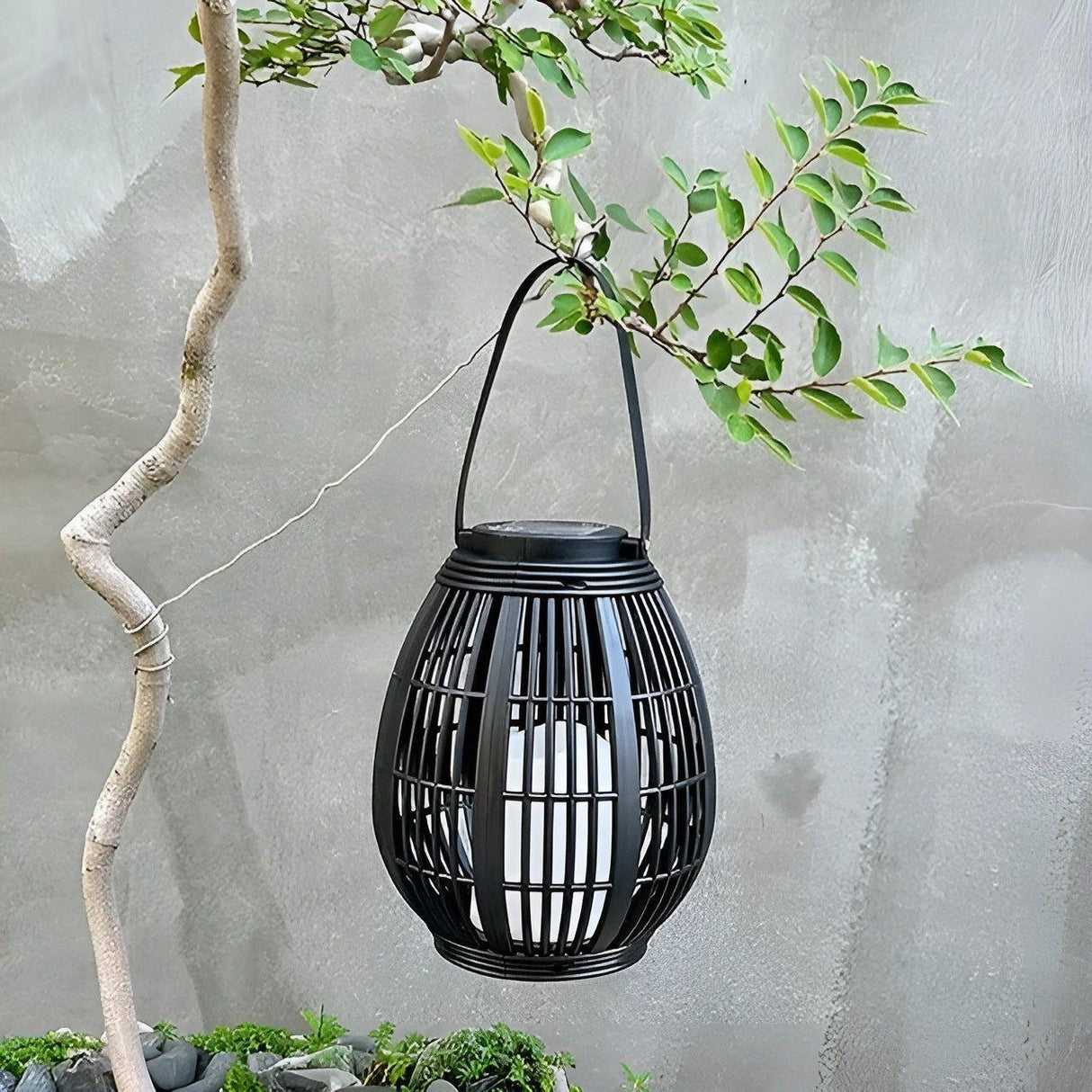 Rattan Light - Kreativ Rattan Solträdgårdsdekoration Lampa Carvallo