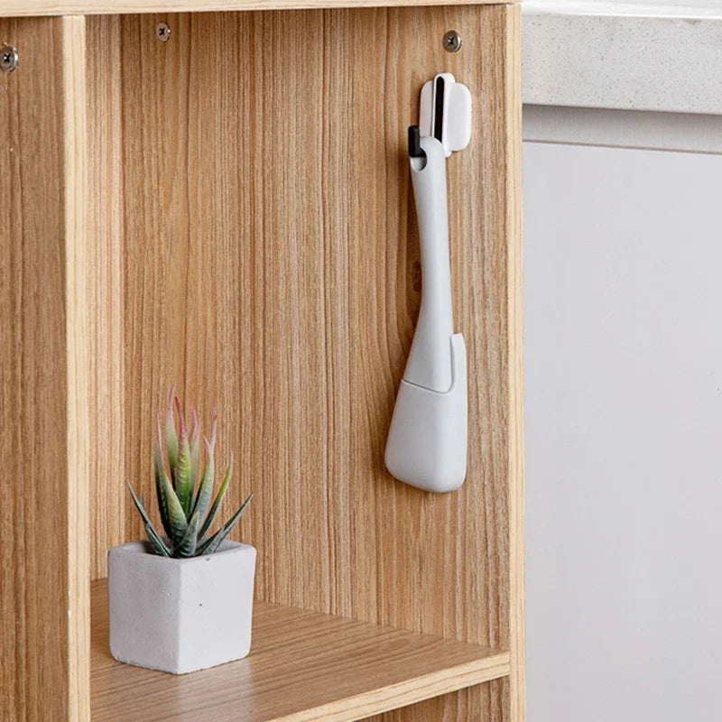 Carvallo- & Fugenbürste DustLine DuoBrush | 2-i-1 rengöringsborste med mini-handfej | För Carvallo, tangenter & springor | 19×5 cm Carvallo