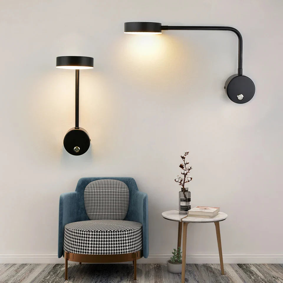 NordicGlow - Rotterbar LED Vägglampa för Vardagsrum och Sovrum Carvallo