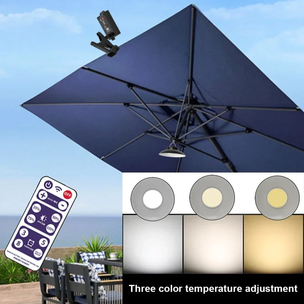 Carvallo-Solarlampa SOLVARA | Med fjärrkontroll & USB-laddning | 3 ljuslägen | För trädgård & terrass Carvallo