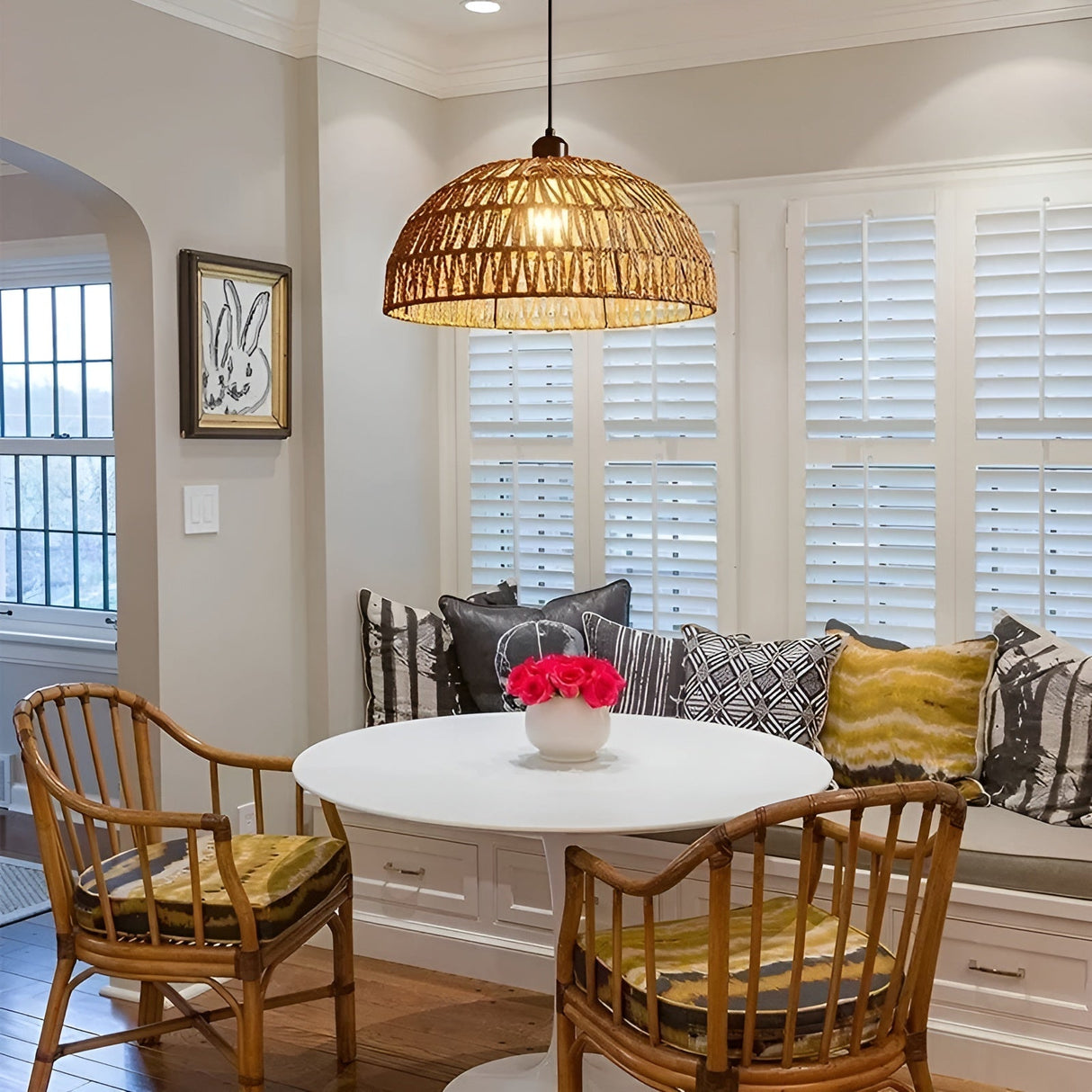 NatureWeave Light - Japansk Rattan Pendellampa Carvallo