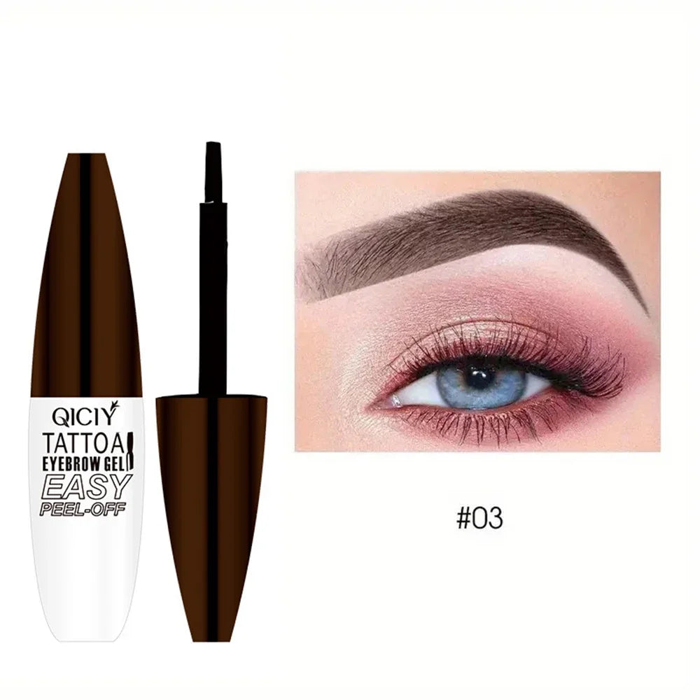 Carvallo Ögonbryn färg Browverra Tattoo Gel | 3 dagars hållbarhet | Vattentålig & växtbaserad | 2,5 × 9,9 cm Carvallo