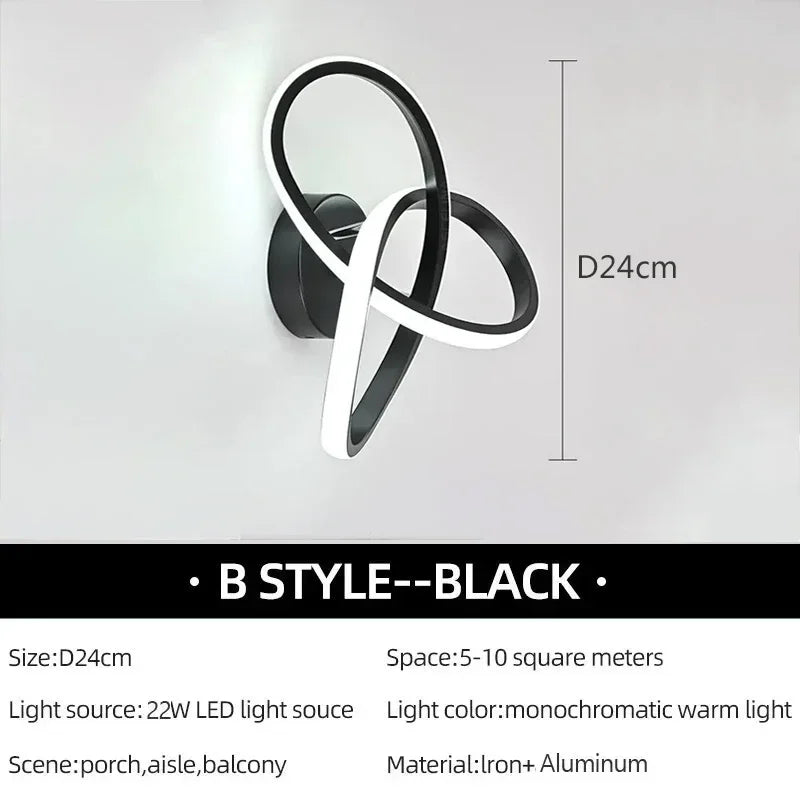 LumiLine - LED Vägglampa och Takbelysning för Sovrum och Vardagsrum Carvallo