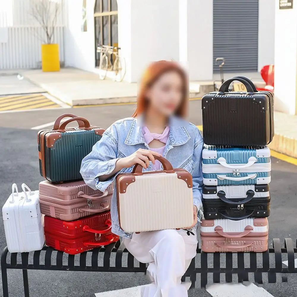 Carvallo Mini-kosmetikkoffert | Kompakt & Stilig | Hard skall av ABS+PC | Ideal för resor & smink Carvallo