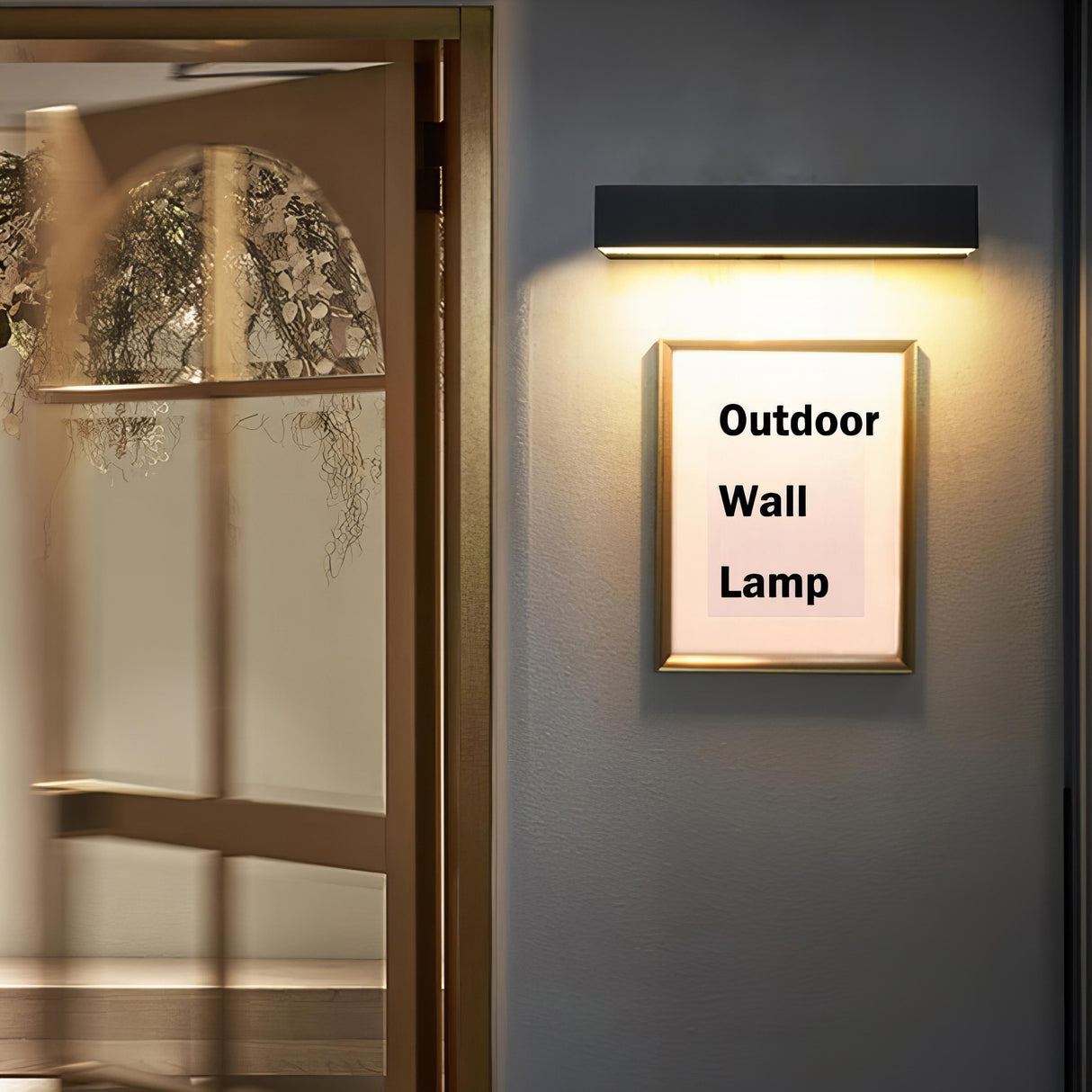 Uriah - Tunn Rand LED Modern Utomhus Vägglampa IP65 Carvallo