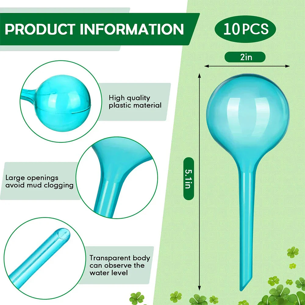Carvallo växtbevattningskulor | Automatisk droppbevattning | Sparar tid och ansträngning | Genomskinlig PVC Carvallo