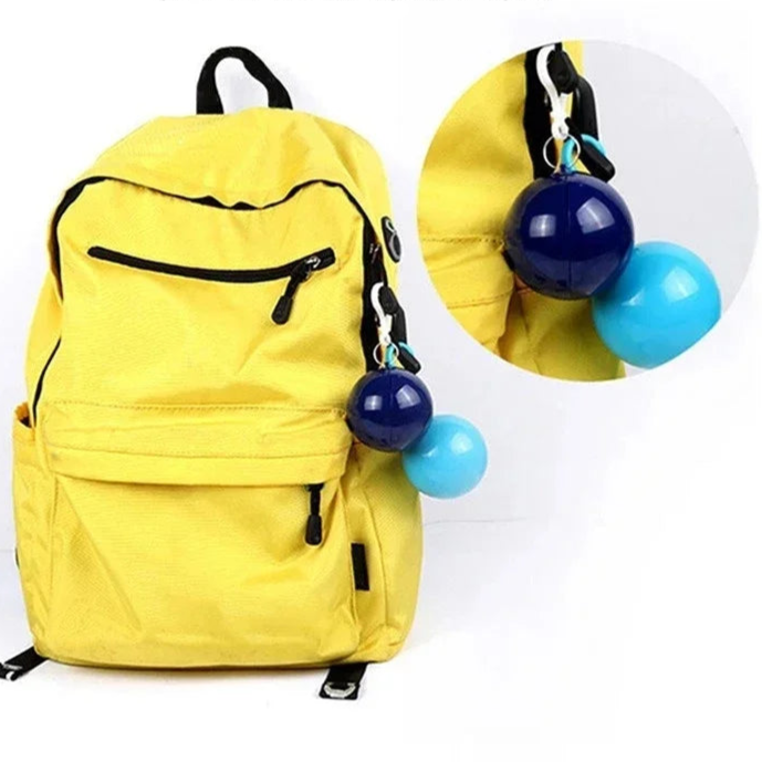 Carvallo-regnponcho RainyGo | I nyckelringsboll | Engång & Ultralätt | För festival, resa & utomhus Carvallo