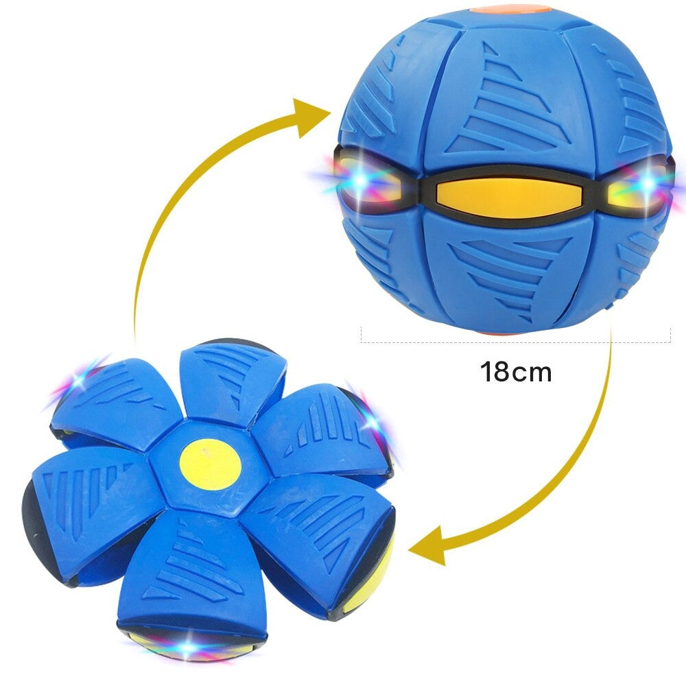 Flygande UFO Skivboll-Kids-Hemnix-Blå (Med 3 LED)-Hemnix