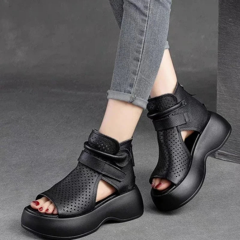 Chic Casual Sandaler för Kvinnor-Shoes for Women-Hemnix-Hemnix