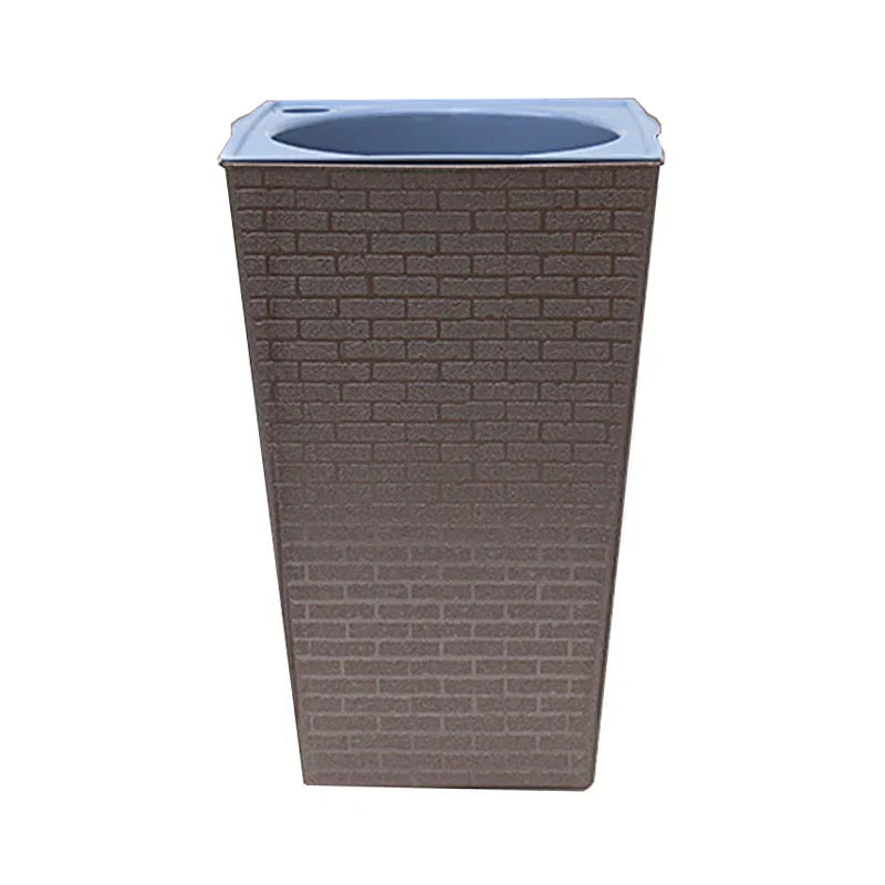 Carvallo StylePot Blumentopf i tegelsten-design | Rektangulär & Hög | Självvattnande med bomullssnöre | 27,2×12×17,5 cm / 17,2×12×8,6 cm Carvallo