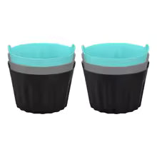 Carvallo AirBake Cups Silikon Bakformar för Varmluftfritös | 3/6/9 stycken | Återanvändbar & Non-stick | 6,5x5 cm Carvallo
