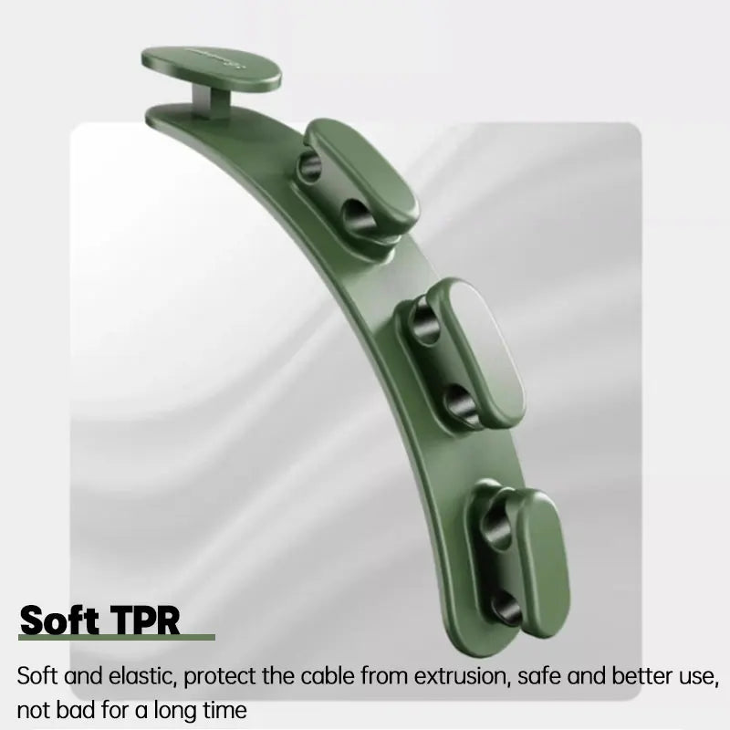 Carvallo ClipLine Set Självhäftande Kabelklipp | Kabelhantering för skrivbord, kontor & hem Carvallo