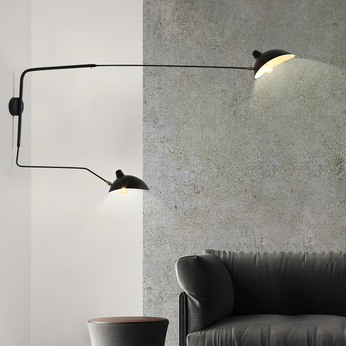 Äkta Serge Mouille Vägglampa – Designer Minimalistisk Sconce Carvallo