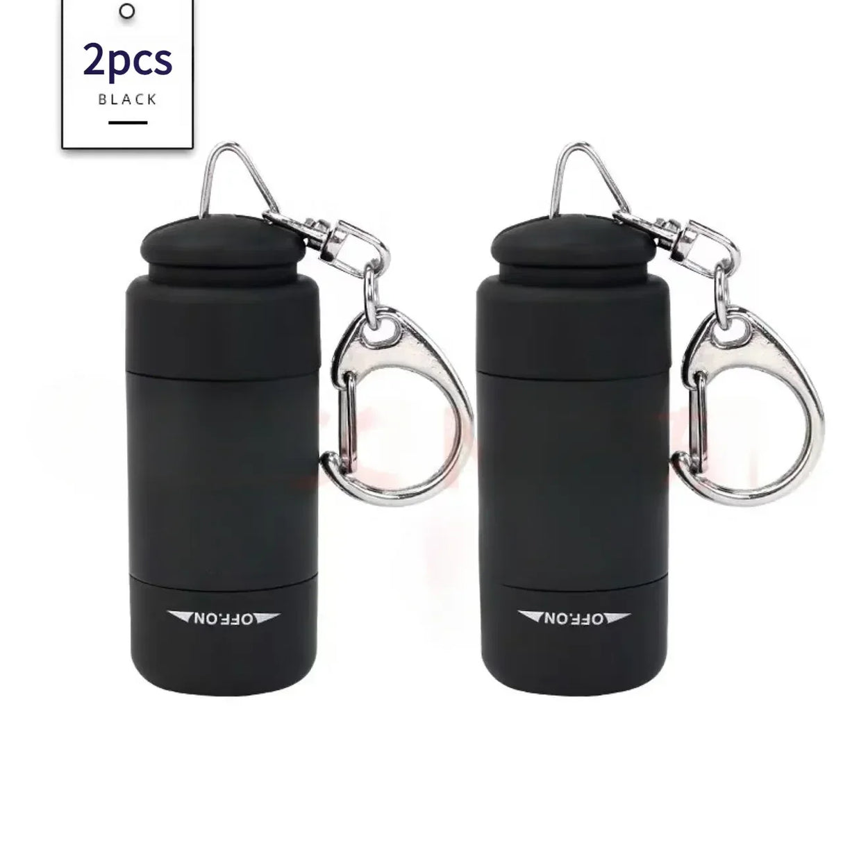 Carvallo Mini LED fackla med nyckelring | USB-laddning | Vattentät & Ultralätt | 5,2 × 2,1 cm Carvallo