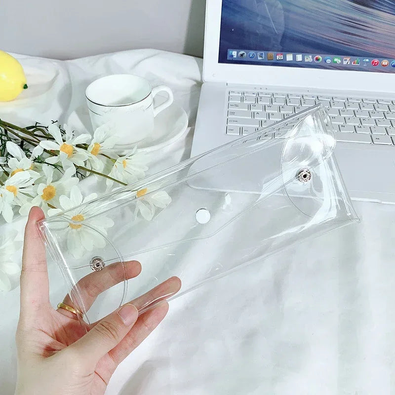 Carvallo Kosmetiktasche Transparent | Laser-effekt Kulturbeutel | För smink, pennor & resor | Vattentät & stilig Carvallo