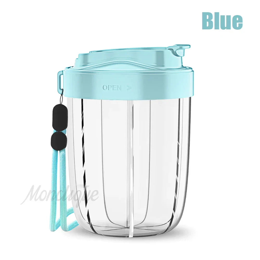 Carvallo TravelDose Pillerbox XXL | BPA-fri & Läcksäker | Ideal för resor | Med bärhandtag Carvallo