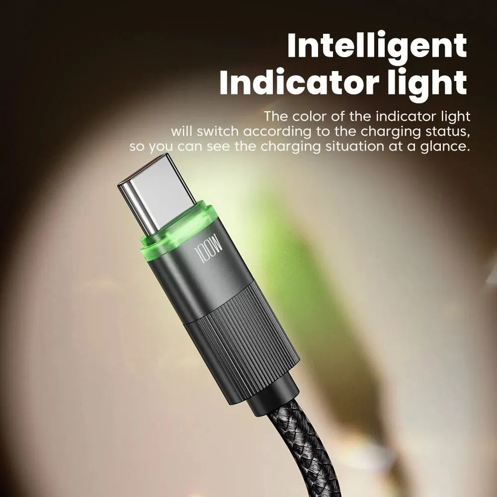 Carvallo-C på Carvallo-C Kabel Voltavo| 100W Snabbladdning | Spiral kabel med LED-display | 1,8 m Deformbar Carvallo