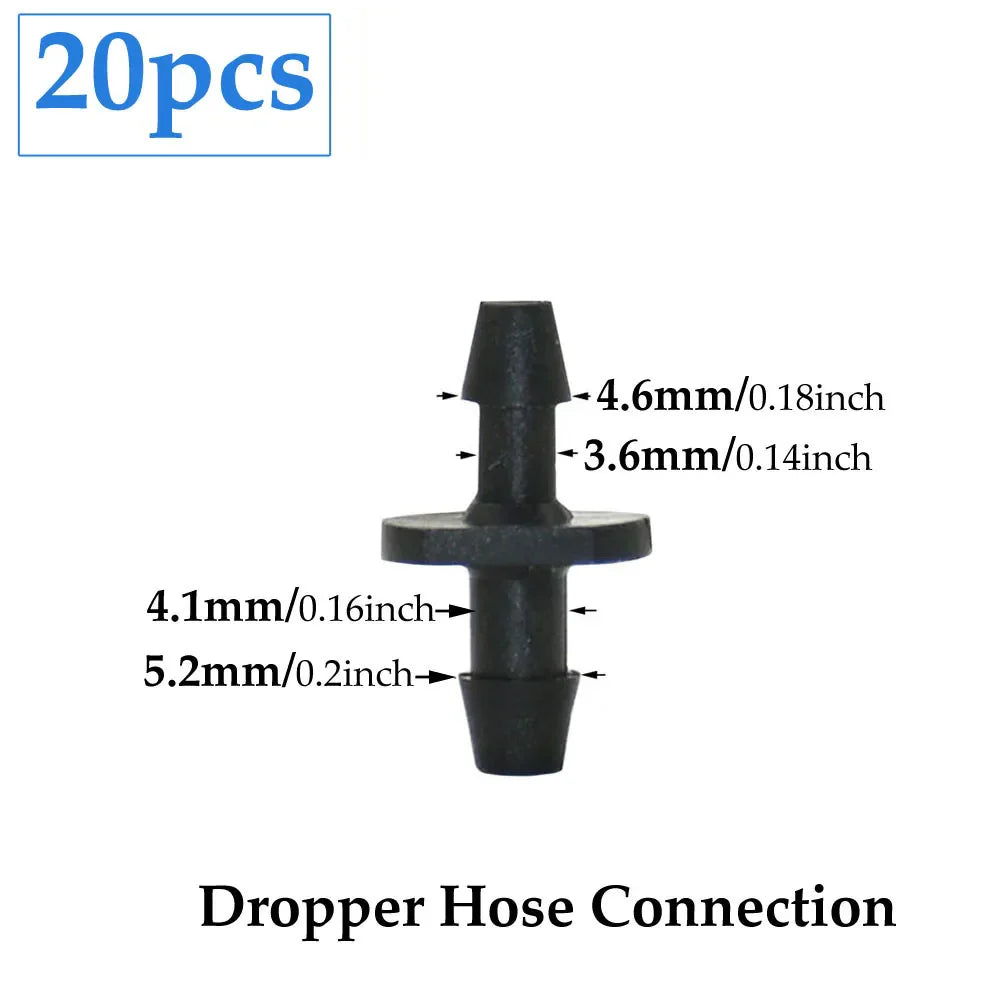 Carvallo Cross Connector | 2-Way Arrow Connection | For 3 mm & 5 mm Hoses | Drip Irrigation Systems Carvallo