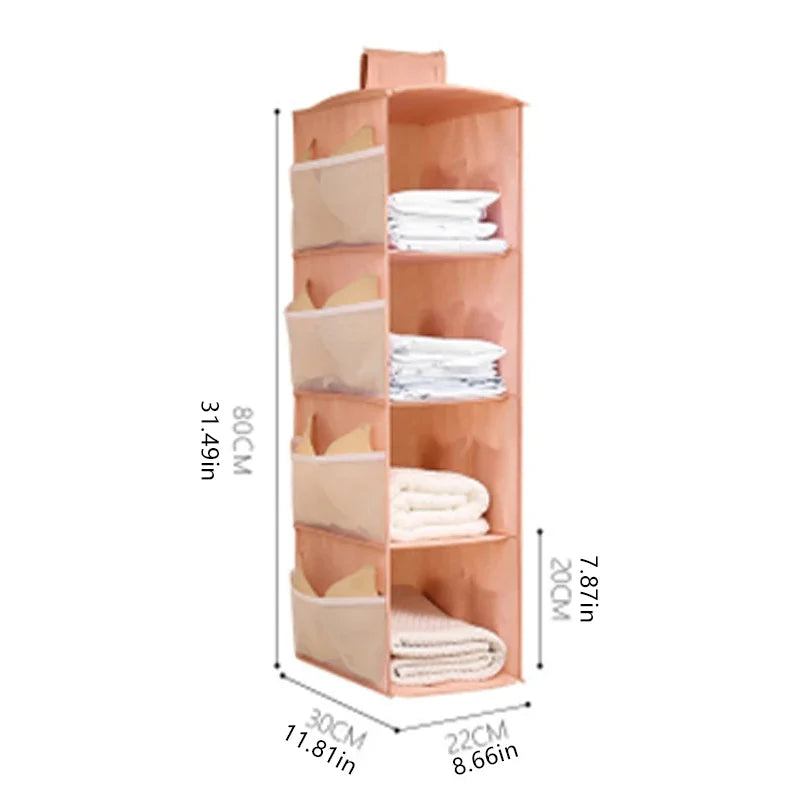 Carvallo Underklädesorganisatör ClosyNest AirFold | Fällbar förvaringspåse för underkläder, BH:ar & strumpor | Flerlagig & Tvättbar Carvallo