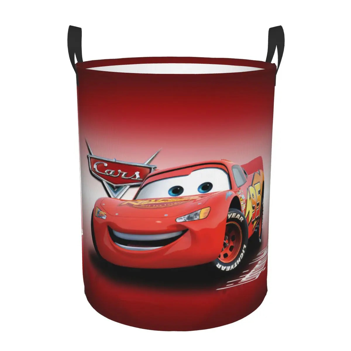 Bilar Lightning McQueen Tvättkorg – Rymlig och Fällbar Korg för Kläder Carvallo