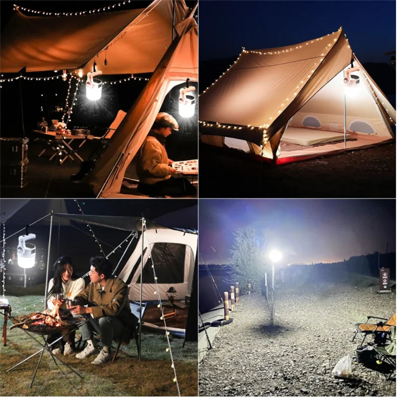 Carvallo-Campinglampa LumiCamp Carvallo | USB-uppladdningsbar & ficklampfunktion | Bärbar & Stark | För tält, utomhus & nödsituationer Carvallo