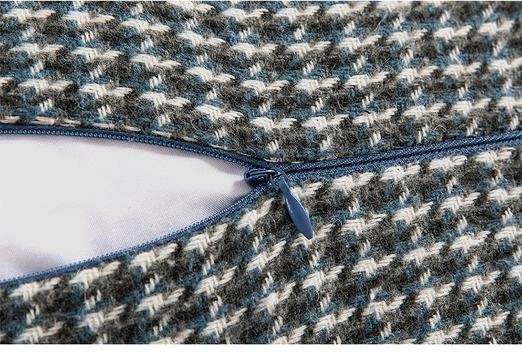 Carvallo – Klassisk Houndstooth Kuddöverdrag med Tidlös Elegans Carvallo