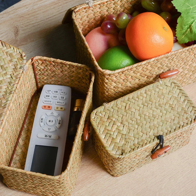 Naturlig Förvaringskorg Set - Handvävd och Stilig Carvallo