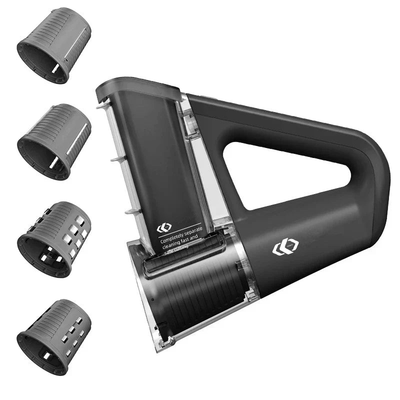 Carvallo SlicePro 40W Elektrisk osthyvel & grönsaksskärare | 4 skärinsatser | Kompakt & kraftfull Carvallo