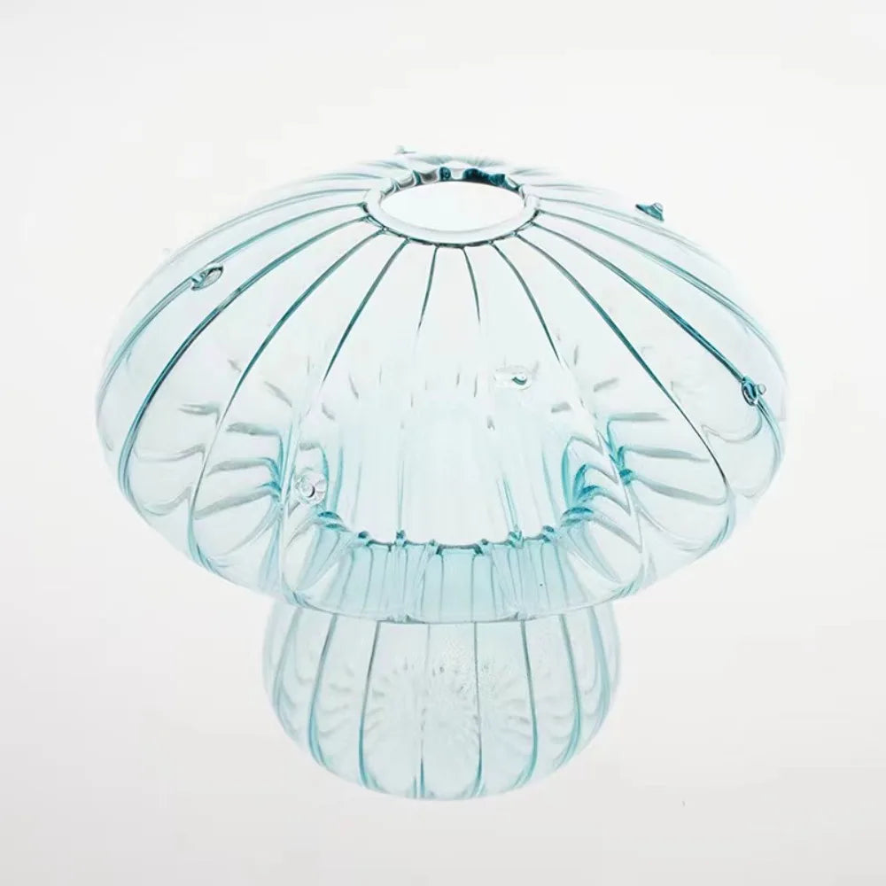 Carvallo Pilzvas | Transparent Dekorationsvas i glas | Organisk design för torkade blommor & aromadiffuser | Bord- & inredningsaccessoar Min Maison