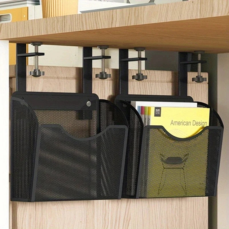 Carvallo-låda Clampix | För fastsättning utan borrning | Sidoskåp i metall | 2 storlekar | För kontor & hemma kontor Carvallo