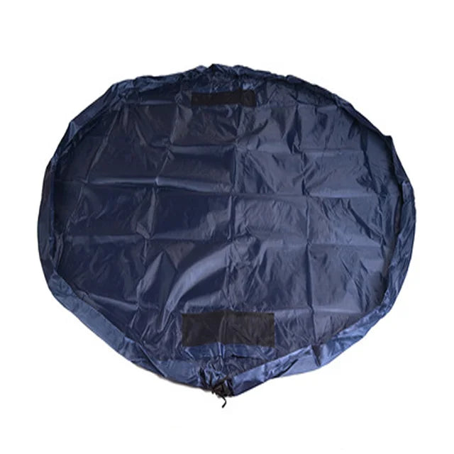 Carvallo leksaksförvaringsmatta för barn | 2-i-1 lekteppe & förvaringsväska | Robust Oxford-material | Ø 150 cm Carvallo