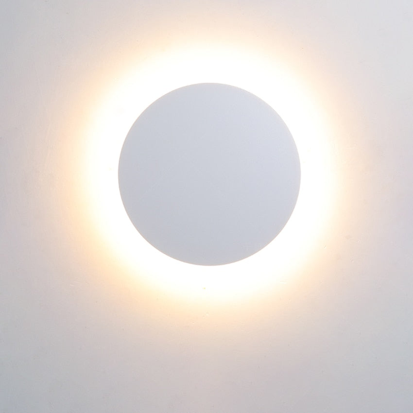 Almos - Utomhus Vattentät Rund LED Vägglampa IP65 Carvallo