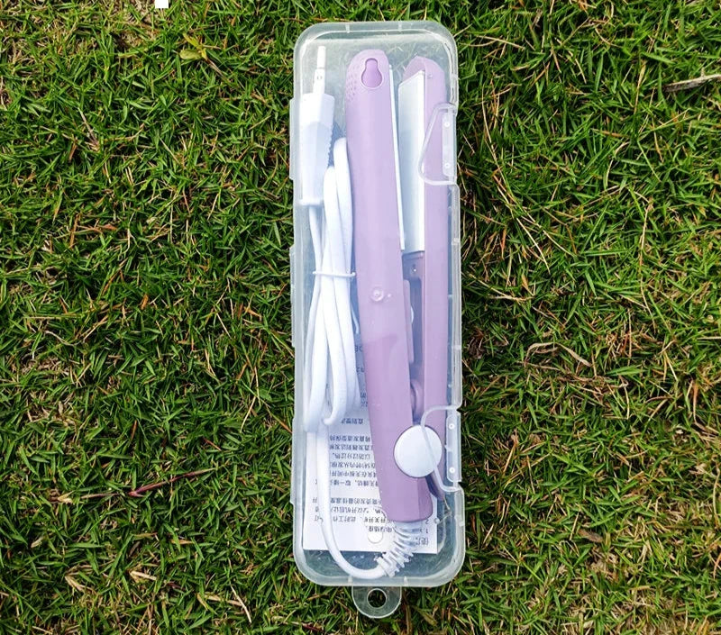 Resevänlig 2-i-1-hårstylingapparat - Kompakt locktång och plattång för glamorösa upplevelser på språng MILA Sverige