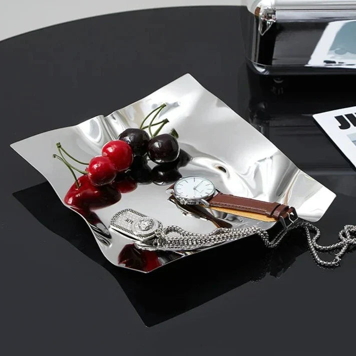 Eclipse Nouveau Förvaringsbricka - Modern Design i Rostfritt Stål Carvallo