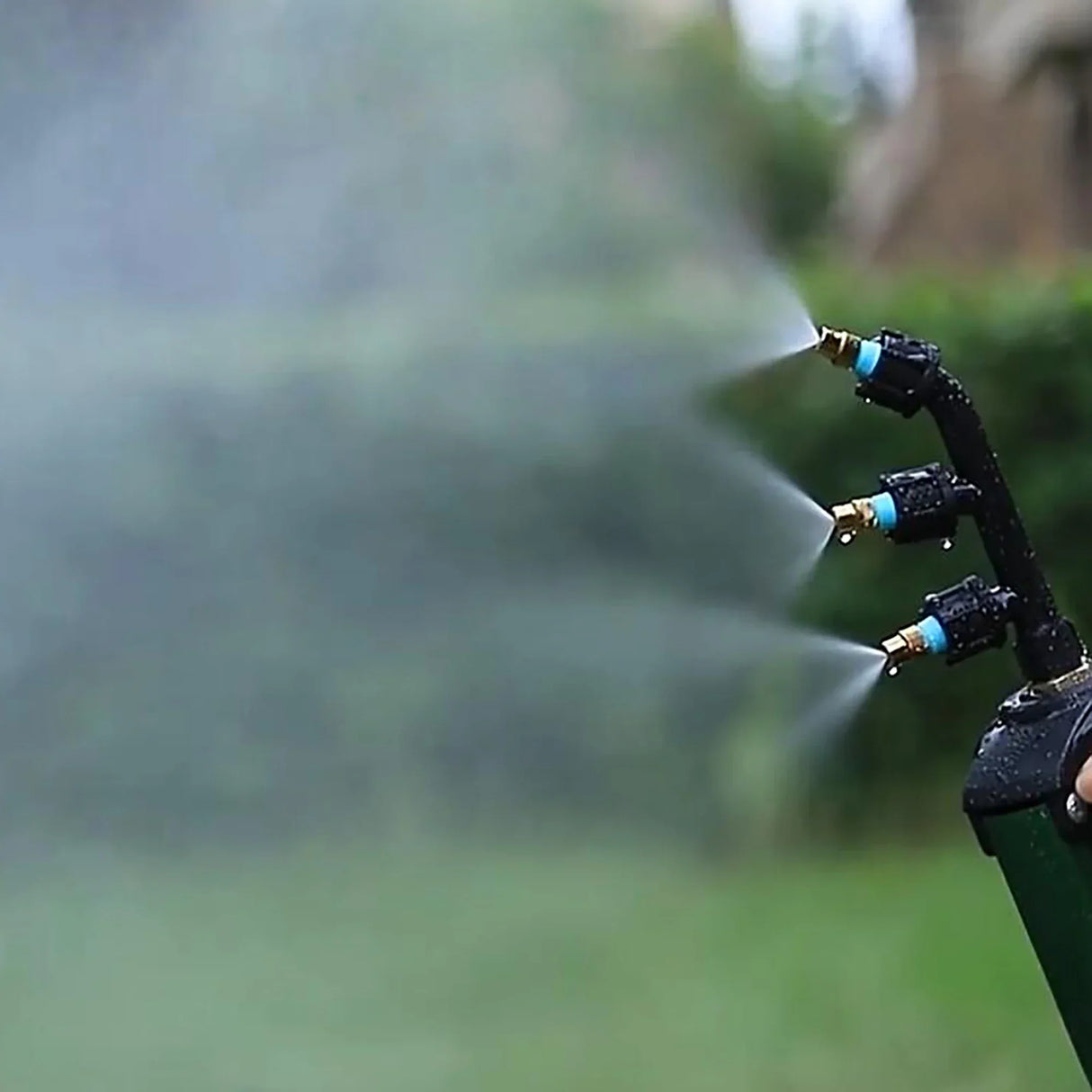 Carvallo dimspruta | 1–3-vägs mässingsdysa | Fin dimma för trädgård & växthus | 1/4" & 1/2" anslutning Carvallo