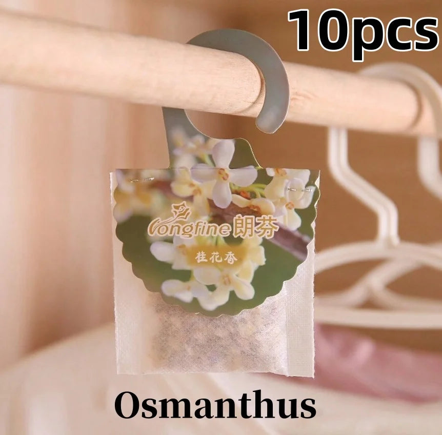 Carvallo Doftpåsar för garderob & rum | 5/10 stycken | Långvarig doft | Med hängare | Aromaterapi & luftrensare Carvallo