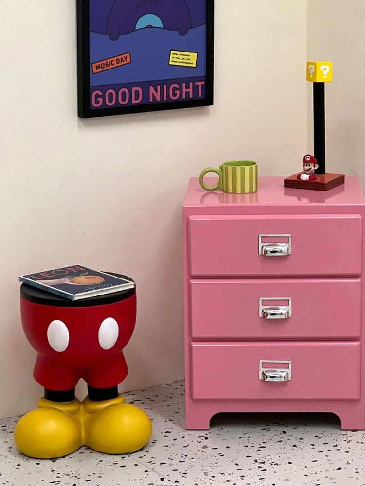 Mickey Mouse Förvaringspall – Praktisk och Glad Förvaringslösning för Barn Carvallo