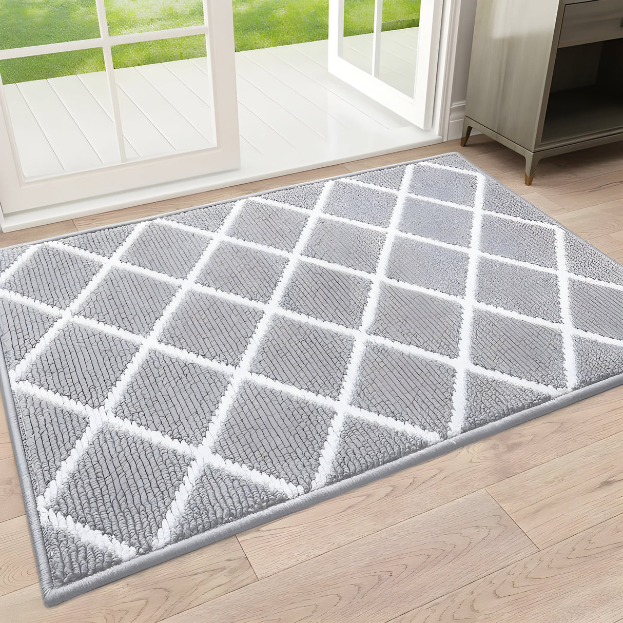 Randig entrématta - halkfri och smutsavvisande | Perfekt för inomhusbruk Carvallo