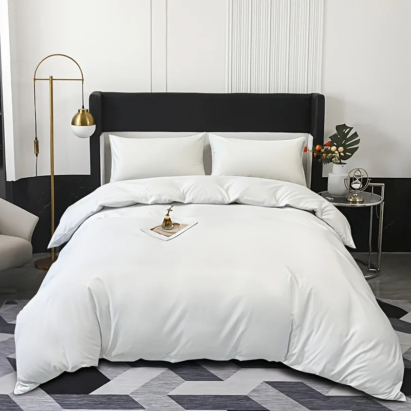SoftDream 3-delat Påslakanset i Borstad Polyester – Påslakan & 2 Örngott, Elegant & Lättskött Hemnix