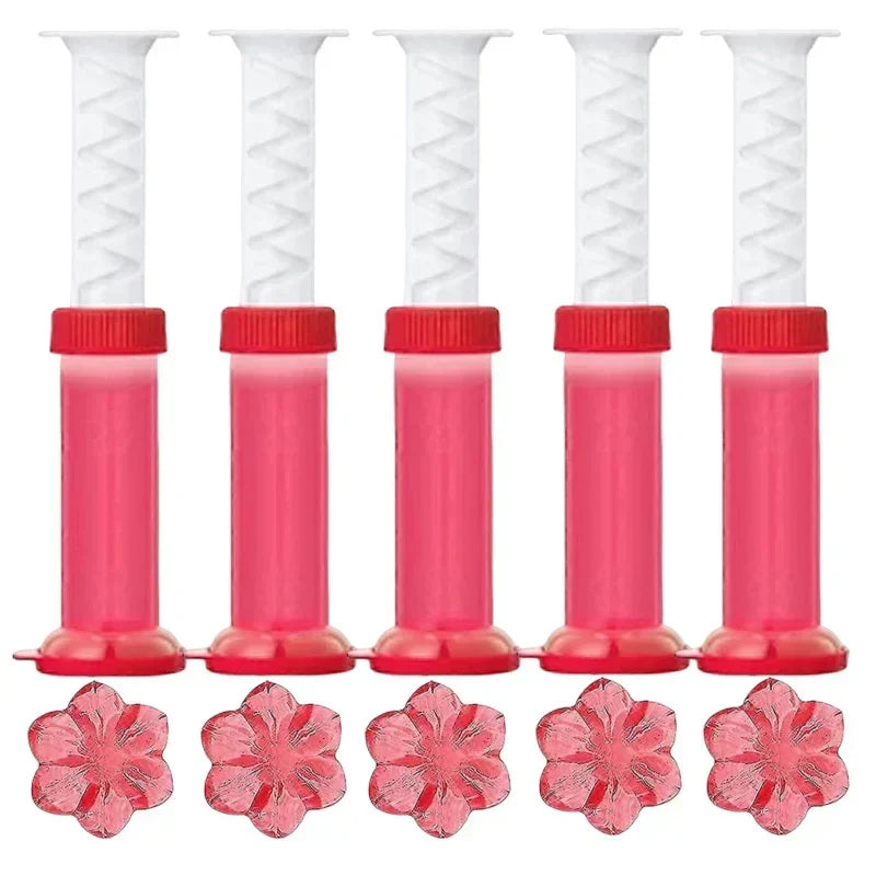 Carvallo WC-Gelblommor | Doftgel för toalett & urinal | Rengörande, Antibakteriell & Dekorativ | 12 blommor per stick Carvallo