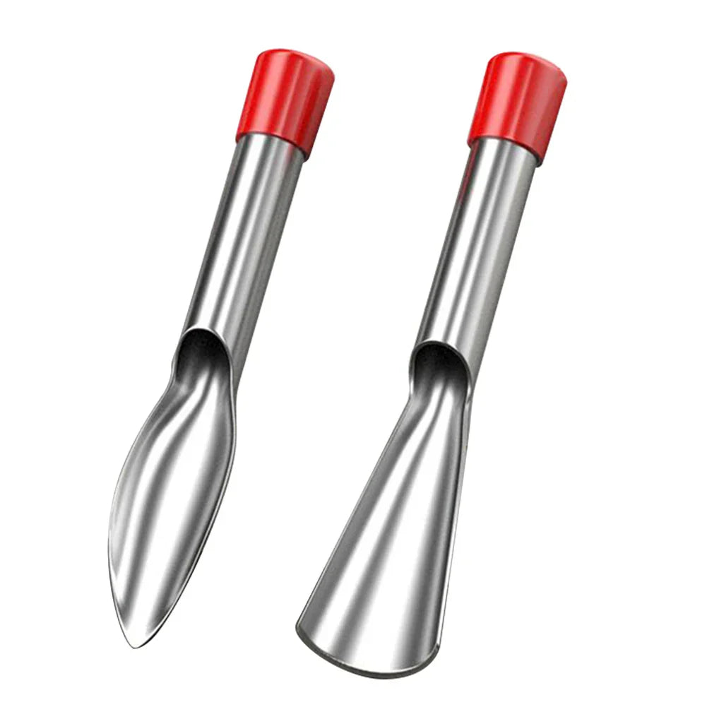 Carvallo 2-delat trädgårdsverktygset | Rostfritt stål plantering spade & ogräsborttagare | Vass & rostfri | För grönsaker, blommor & plantor Carvallo