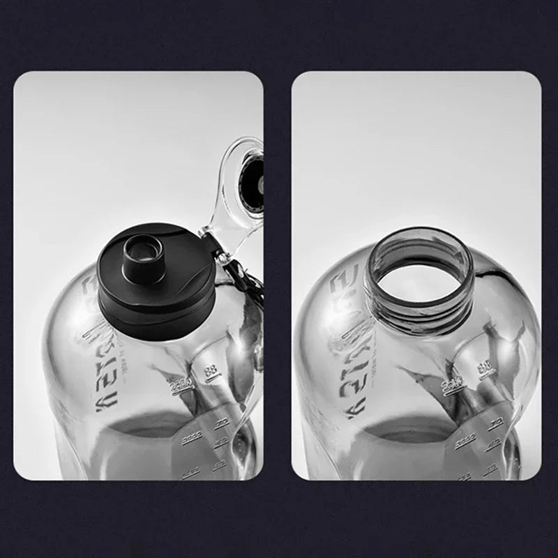 Carvallo Drickflaska 1,7 L / 2,7 L | Läcksäker & BPA-fri | Stor kapacitet | För Sport, Fitness & Utomhus Carvallo