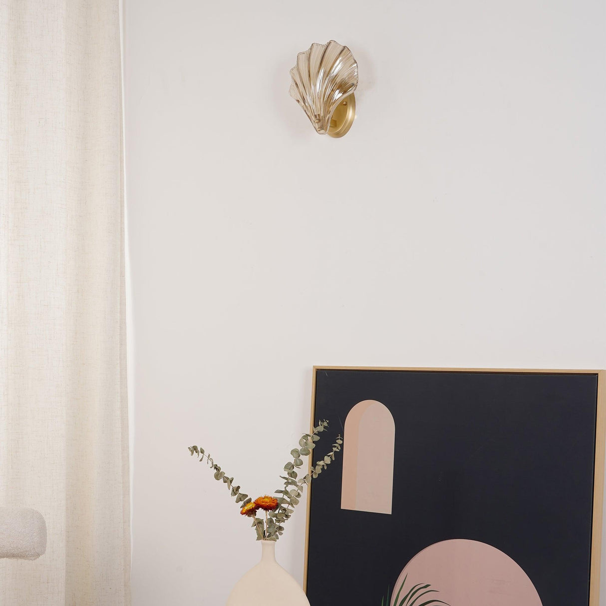 Elegant Shell Vägglampa – Kustinspirerad Sconce för Strandiga Vibes Carvallo