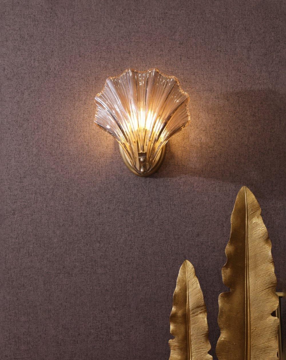 Elegant Shell Vägglampa – Kustinspirerad Sconce för Strandiga Vibes Carvallo