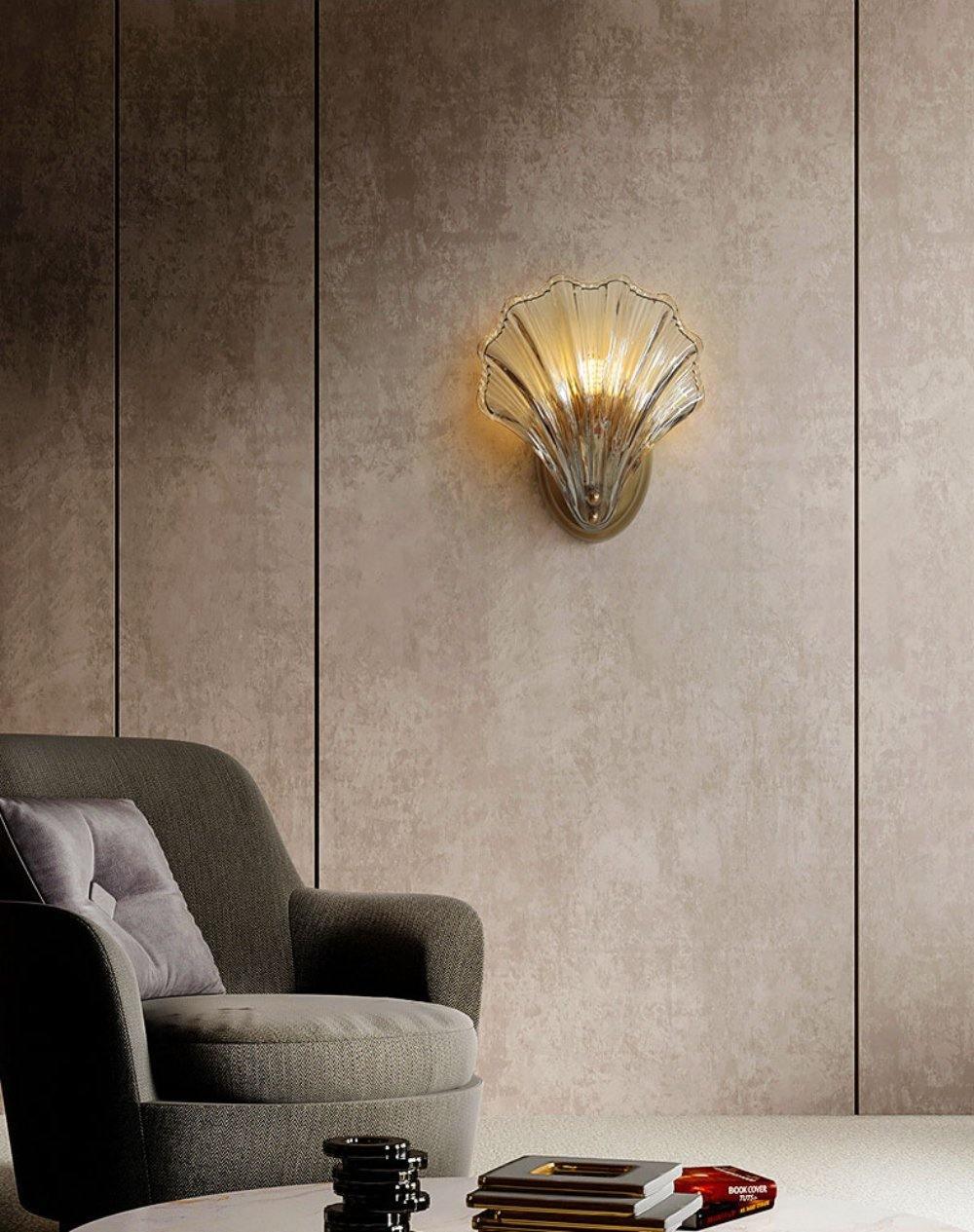 Elegant Shell Vägglampa – Kustinspirerad Sconce för Strandiga Vibes Carvallo