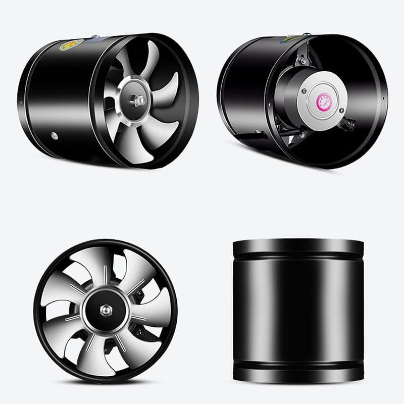 Carvallo Leiser Avfuktsfläkt | Kraftfull & Låg ljudnivå | För Kök, Bad & Kontor | Olika Storlekar | Svart/Vit Carvallo