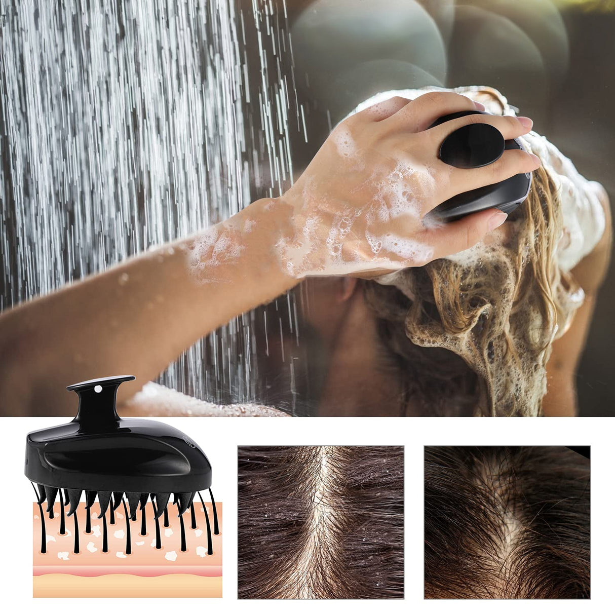 Silikonborste/Scalp brush för hårbotten-Hemnix-Hemnix