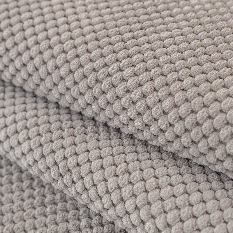 Enkel Solid Färg Plush Möbelskydd Soffa Täck med Anti-glid Design Carvallo